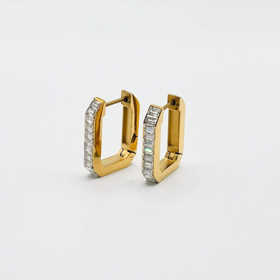 ELETTRA - Geometric earring Gold-plated steel