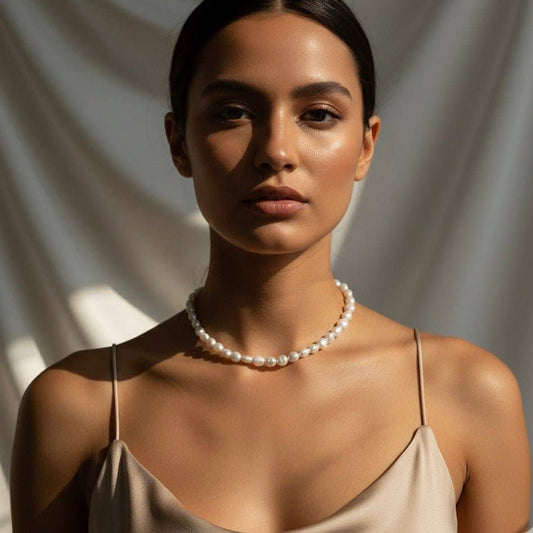 Oceania - Choker Necklace with Baroque Pearls