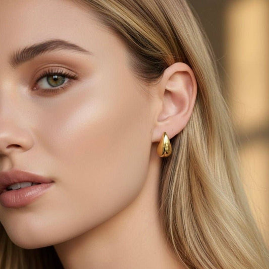 Goccia Bold - Gold Earrings: SMALL 20MM
