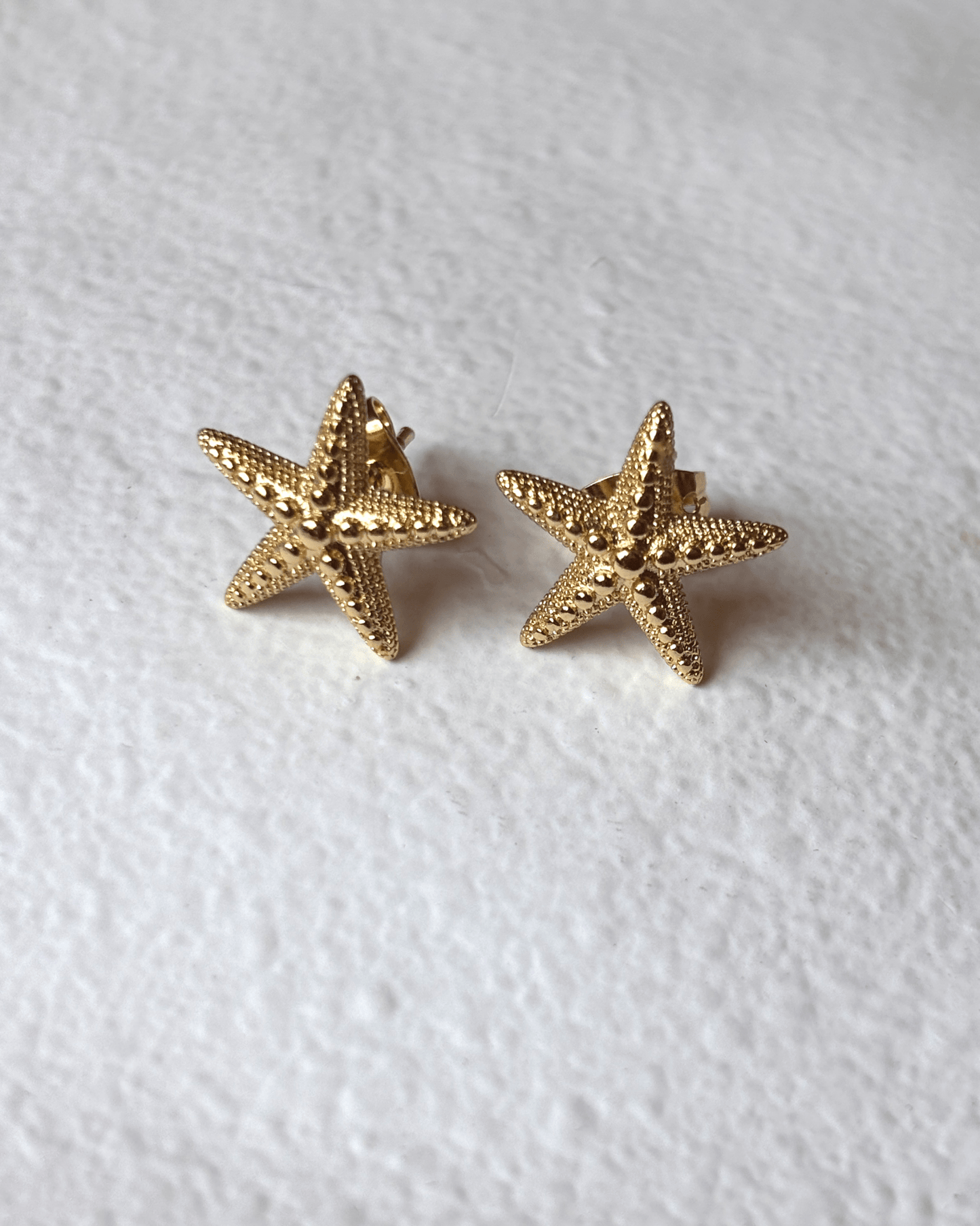 Nautilus - Starfish stud earrings 18K gold plated