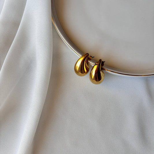 Goccia Bold - Gold Earrings: SMALL 20MM