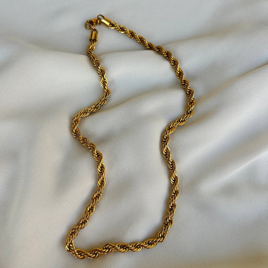 GOLDEN EMBRACE - Double Necklace Gold-Plated Steel